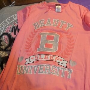 Pink Beauty Sleep University T-Shirt